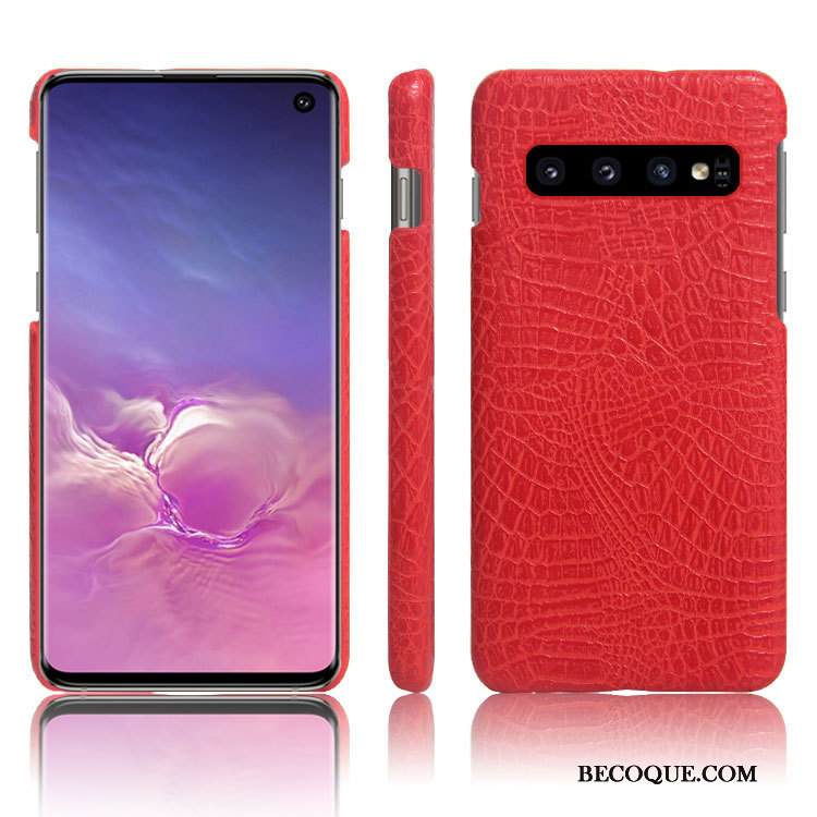 Kuori Samsung Galaxy S10+ Nahka Murtumaton Keltainen, Kotelo Samsung Galaxy S10+ Suojaus Uusi Puhelimen Kuoret