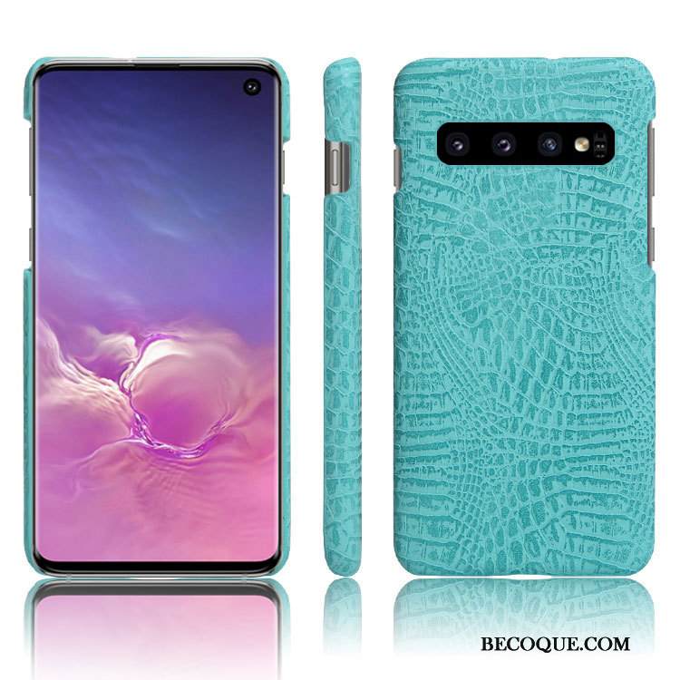 Kuori Samsung Galaxy S10+ Nahka Murtumaton Keltainen, Kotelo Samsung Galaxy S10+ Suojaus Uusi Puhelimen Kuoret