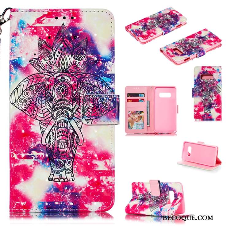 Kuori Samsung Galaxy S10 Nahka Trendi Puhelimen Kuoret, Kotelo Samsung Galaxy S10 Kuoret Vihreä