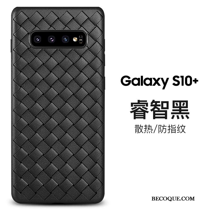 Kuori Samsung Galaxy S10+ Pehmeä Neste Kudonta Ylellisyys, Kotelo Samsung Galaxy S10+ Laukut Persoonallisuus Puhelimen Kuoret