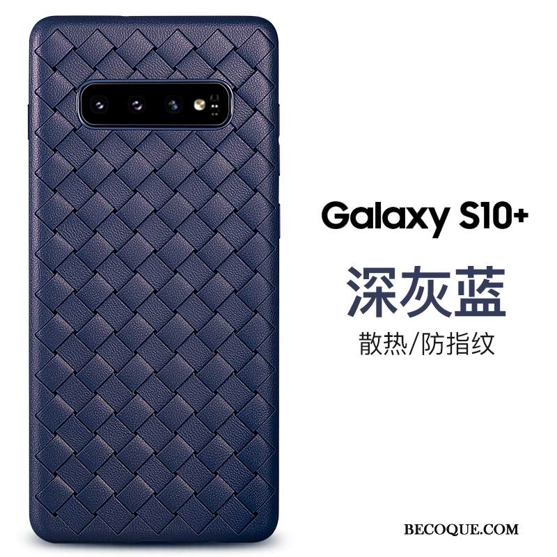 Kuori Samsung Galaxy S10+ Pehmeä Neste Kudonta Ylellisyys, Kotelo Samsung Galaxy S10+ Laukut Persoonallisuus Puhelimen Kuoret