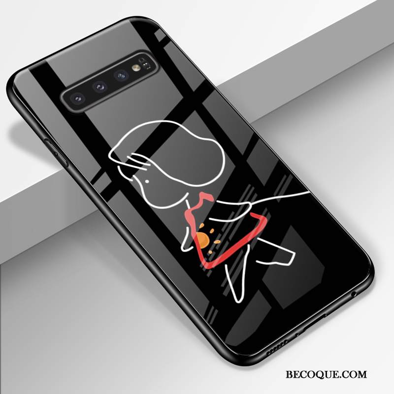 Kuori Samsung Galaxy S10 Pehmeä Neste Murtumaton Musta, Kotelo Samsung Galaxy S10 Luova Tähtitaivas Trendi