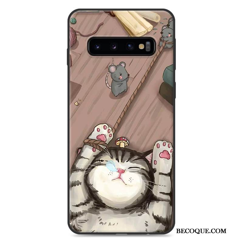 Kuori Samsung Galaxy S10+ Pehmeä Neste Violetti Ihana, Kotelo Samsung Galaxy S10+ Suojaus Persoonallisuus