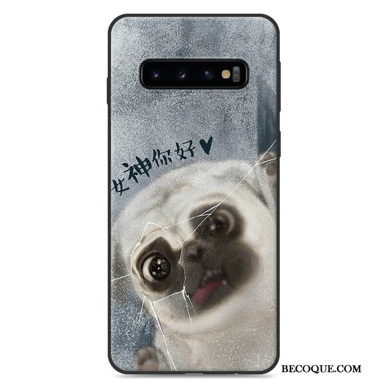 Kuori Samsung Galaxy S10+ Pehmeä Neste Violetti Ihana, Kotelo Samsung Galaxy S10+ Suojaus Persoonallisuus