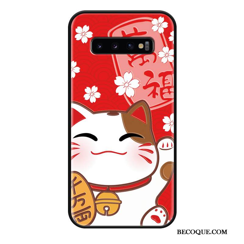 Kuori Samsung Galaxy S10 Sarjakuva Kissa Festivaali, Kotelo Samsung Galaxy S10 Suojaus Murtumaton Puhelimen Kuoret