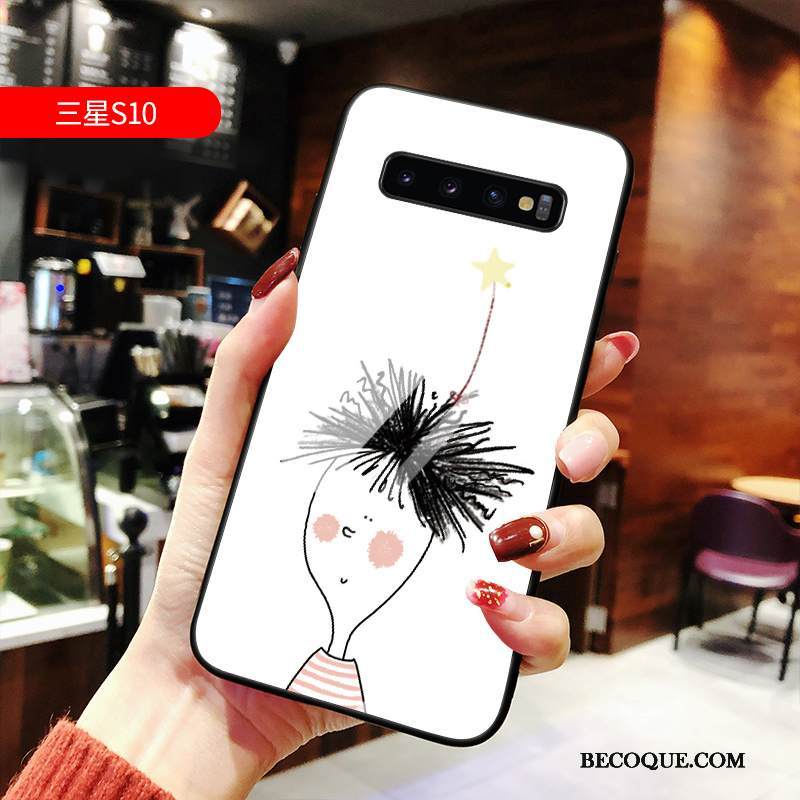 Kuori Samsung Galaxy S10 Sarjakuva Murtumaton Net Red, Kotelo Samsung Galaxy S10 Laukut Uusi Ylellisyys