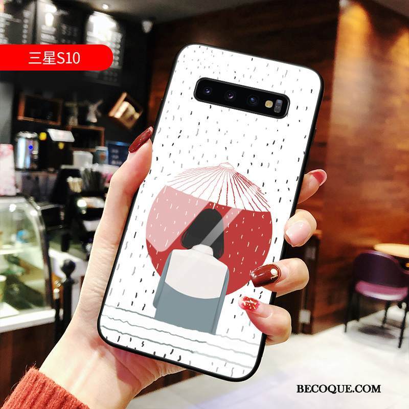 Kuori Samsung Galaxy S10 Sarjakuva Murtumaton Net Red, Kotelo Samsung Galaxy S10 Laukut Uusi Ylellisyys
