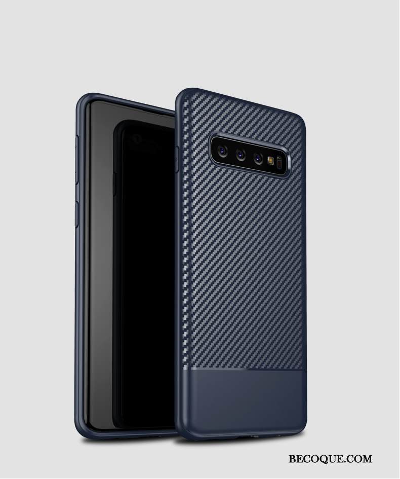 Kuori Samsung Galaxy S10+ Silikoni Lasi Tide-brändi, Kotelo Samsung Galaxy S10+ Pehmeä Neste Kova Puhelimen Kuoret