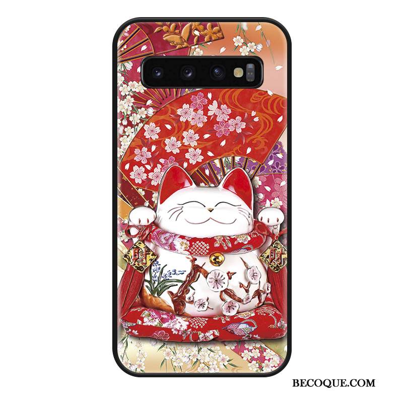 Kuori Samsung Galaxy S10 Silikoni Murtumaton Puhelimen Kuoret, Kotelo Samsung Galaxy S10 Luova Ripustettavat Koristeet Ihana