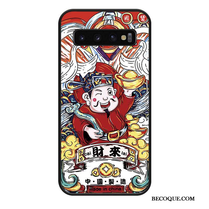 Kuori Samsung Galaxy S10+ Silikoni Net Red Puhelimen Kuoret, Kotelo Samsung Galaxy S10+ Luova Ripustettavat Koristeet Yksinkertainen