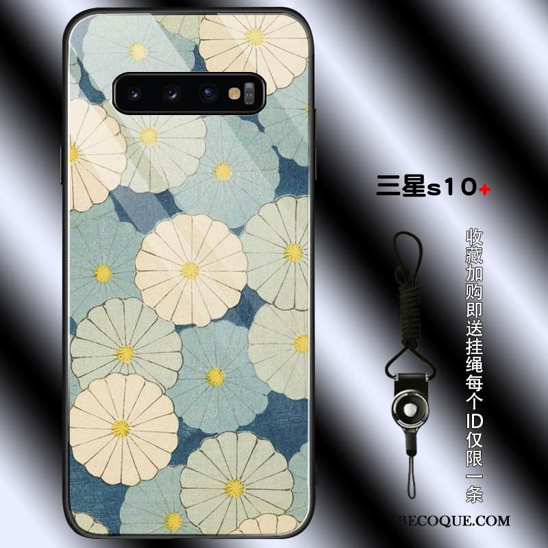 Kuori Samsung Galaxy S10+ Silikoni Nuoret Pinkki, Kotelo Samsung Galaxy S10+ Laukut Lasi Yksinkertainen