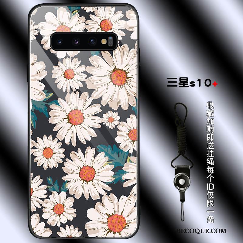 Kuori Samsung Galaxy S10+ Silikoni Nuoret Pinkki, Kotelo Samsung Galaxy S10+ Laukut Lasi Yksinkertainen