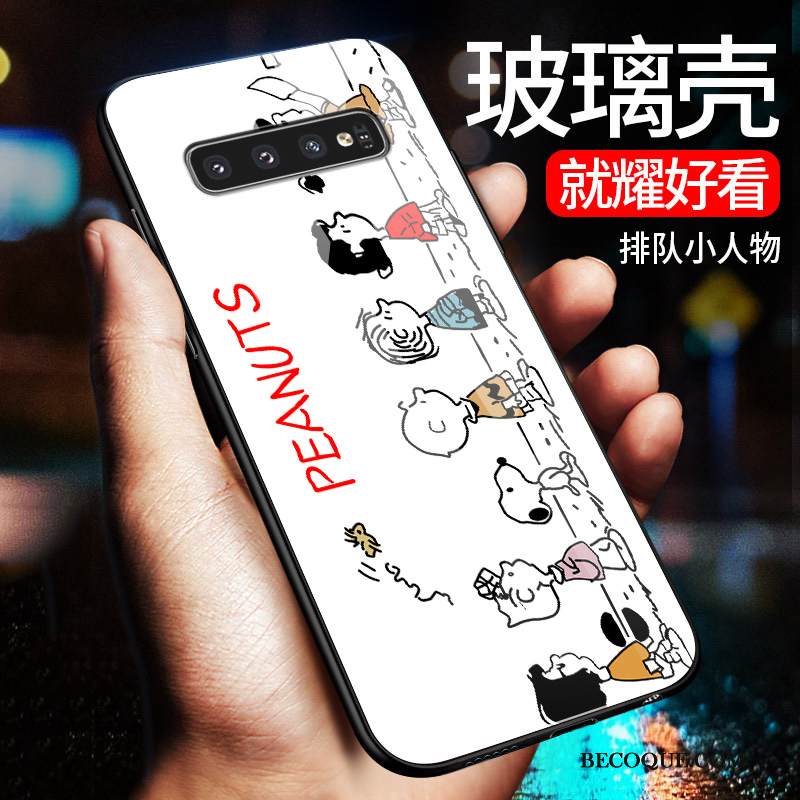 Kuori Samsung Galaxy S10+ Silikoni Persoonallisuus Lasi, Kotelo Samsung Galaxy S10+ Laukut Murtumaton Puhelimen Kuoret