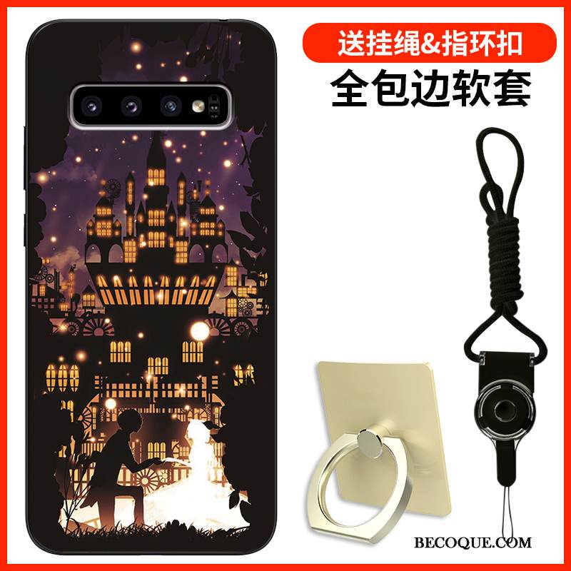 Kuori Samsung Galaxy S10 Silikoni Persoonallisuus Vihreä, Kotelo Samsung Galaxy S10 Pehmeä Neste Murtumaton Puhelimen Kuoret