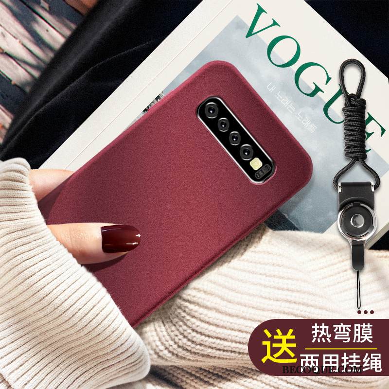 Kuori Samsung Galaxy S10+ Silikoni Puhelimen Kuoret Ripustettavat Koristeet, Kotelo Samsung Galaxy S10+ Murtumaton Karkaisu