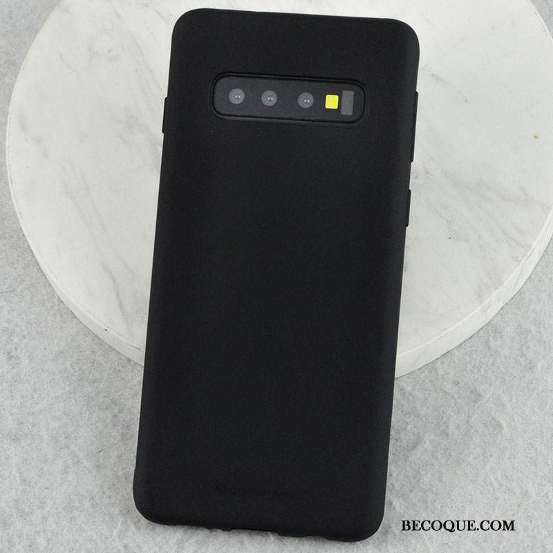 Kuori Samsung Galaxy S10+ Silikoni Tuntea Murtumaton, Kotelo Samsung Galaxy S10+ Suojaus Puhelimen Kuoret Läpinäkyvä