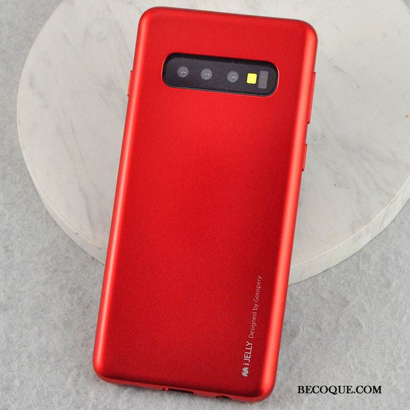 Kuori Samsung Galaxy S10+ Silikoni Tuntea Murtumaton, Kotelo Samsung Galaxy S10+ Suojaus Puhelimen Kuoret Läpinäkyvä