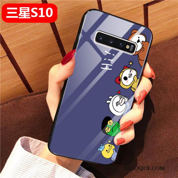 Kuori Samsung Galaxy S10 Suojaus Ihana Puhelimen Kuoret, Kotelo Samsung Galaxy S10 Laukut Kova Musta
