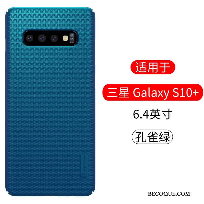Kuori Samsung Galaxy S10+ Suojaus Jauhe Puhelimen Kuoret, Kotelo Samsung Galaxy S10+ Pesty Suede Murtumaton
