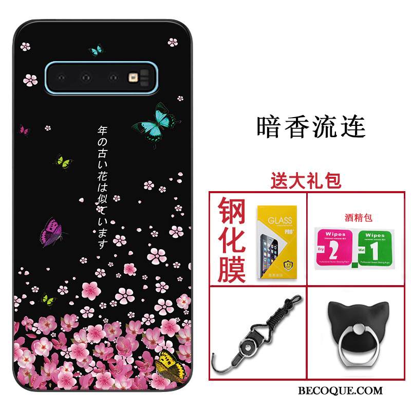 Kuori Samsung Galaxy S10 Suojaus Malli Musta, Kotelo Samsung Galaxy S10 Laukut Muokata Murtumaton