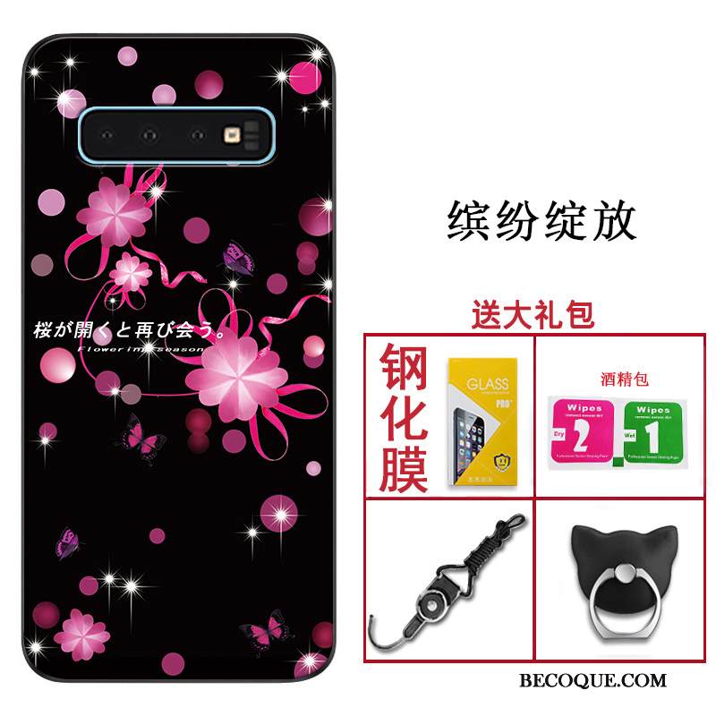 Kuori Samsung Galaxy S10 Suojaus Malli Musta, Kotelo Samsung Galaxy S10 Laukut Muokata Murtumaton