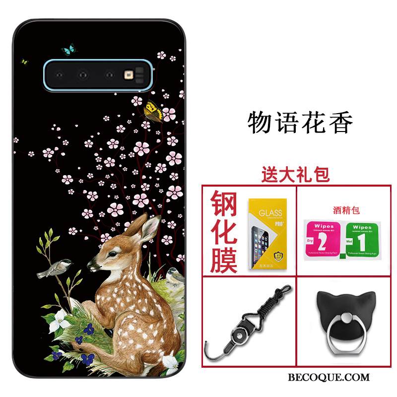 Kuori Samsung Galaxy S10 Suojaus Malli Musta, Kotelo Samsung Galaxy S10 Laukut Muokata Murtumaton