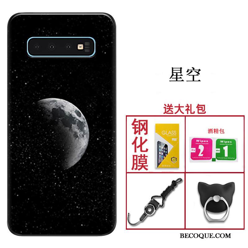 Kuori Samsung Galaxy S10 Suojaus Malli Musta, Kotelo Samsung Galaxy S10 Laukut Muokata Murtumaton