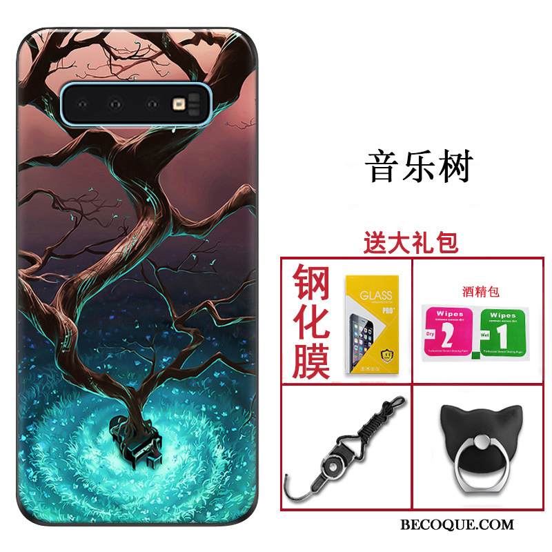 Kuori Samsung Galaxy S10 Suojaus Malli Musta, Kotelo Samsung Galaxy S10 Laukut Muokata Murtumaton