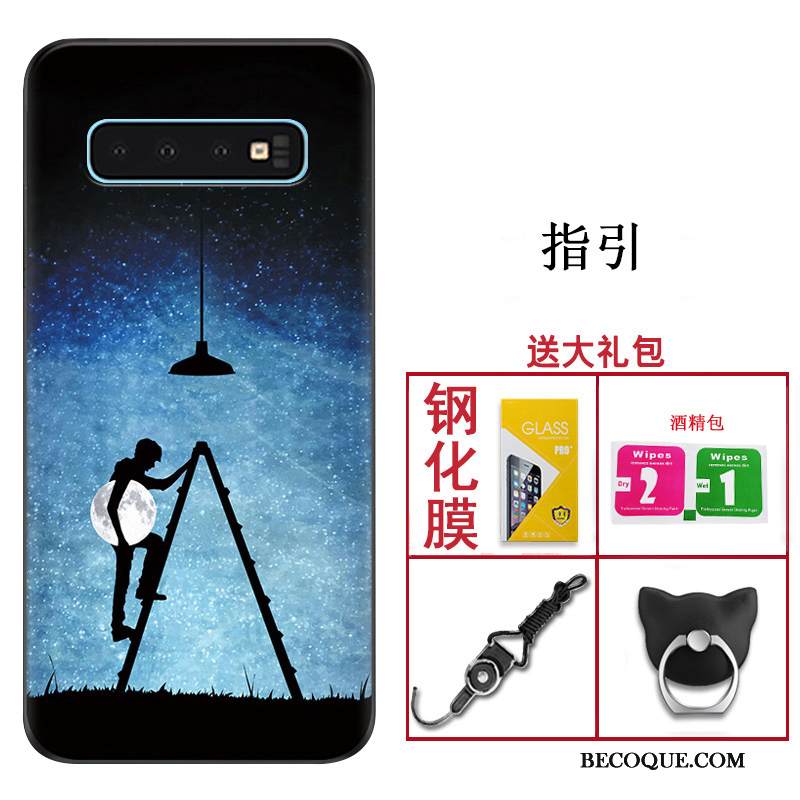 Kuori Samsung Galaxy S10 Suojaus Malli Musta, Kotelo Samsung Galaxy S10 Laukut Muokata Murtumaton