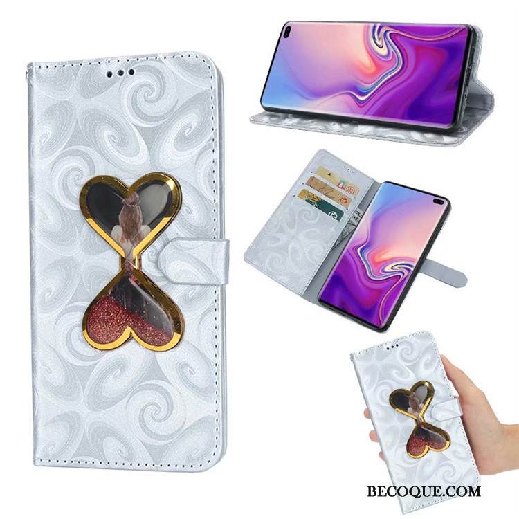 Kuori Samsung Galaxy S10+ Suojaus Puhelimen Kuoret Jauhe, Kotelo Samsung Galaxy S10+ Maalaus Rakkaus Juoksuhiekka