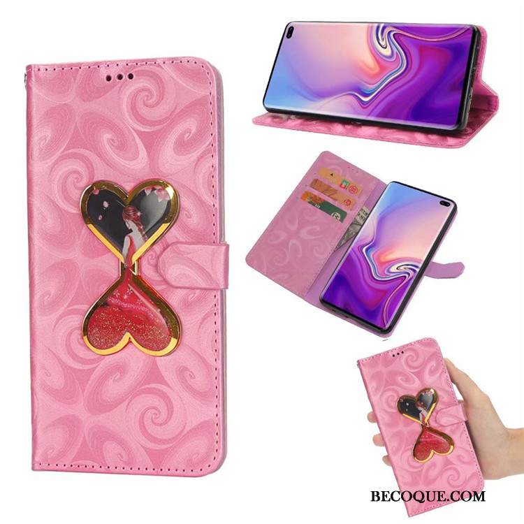 Kuori Samsung Galaxy S10+ Suojaus Puhelimen Kuoret Jauhe, Kotelo Samsung Galaxy S10+ Maalaus Rakkaus Juoksuhiekka