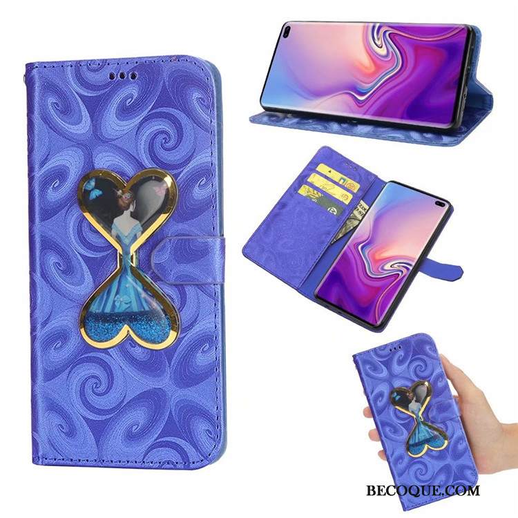 Kuori Samsung Galaxy S10+ Suojaus Puhelimen Kuoret Jauhe, Kotelo Samsung Galaxy S10+ Maalaus Rakkaus Juoksuhiekka