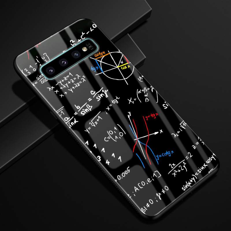 Kuori Samsung Galaxy S10+ Ylellisyys Lasi Trendi, Kotelo Samsung Galaxy S10+ Suojaus Puhelimen Kuoret Tähtitaivas