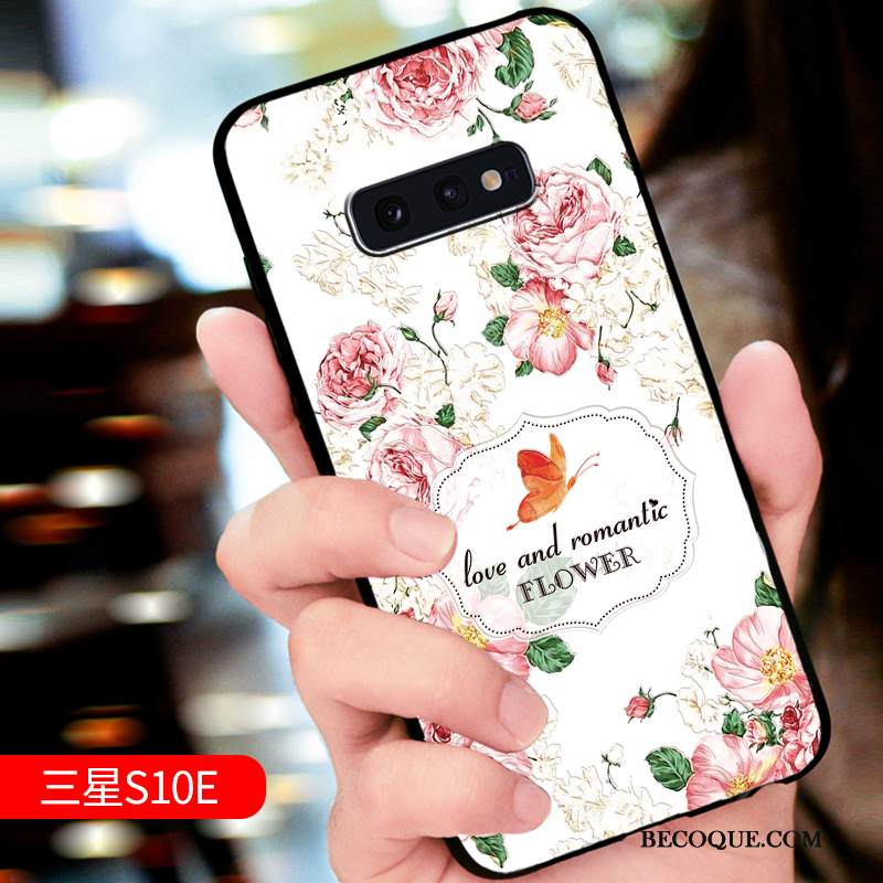 Kuori Samsung Galaxy S10e Kohokuviointi Pesty Suede Ohut, Kotelo Samsung Galaxy S10e Pehmeä Neste Ylellisyys Puhelimen Kuoret