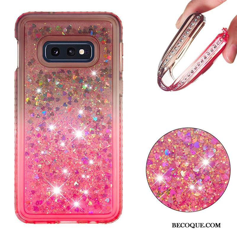 Kuori Samsung Galaxy S10e Laukut Kaltevuus Sininen, Kotelo Samsung Galaxy S10e Suojaus Juoksuhiekka Violetti