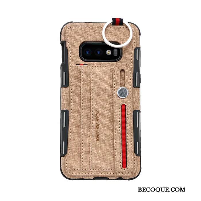 Kuori Samsung Galaxy S10e Laukut Vaalean Puhelimen Kuoret, Kotelo Samsung Galaxy S10e Suojaus Rengas Kortti