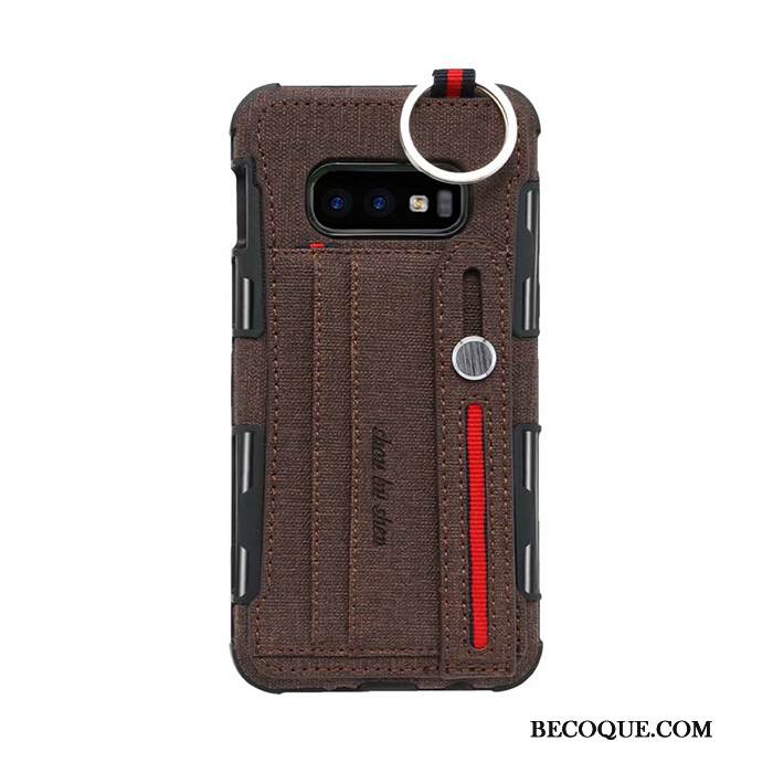 Kuori Samsung Galaxy S10e Laukut Vaalean Puhelimen Kuoret, Kotelo Samsung Galaxy S10e Suojaus Rengas Kortti