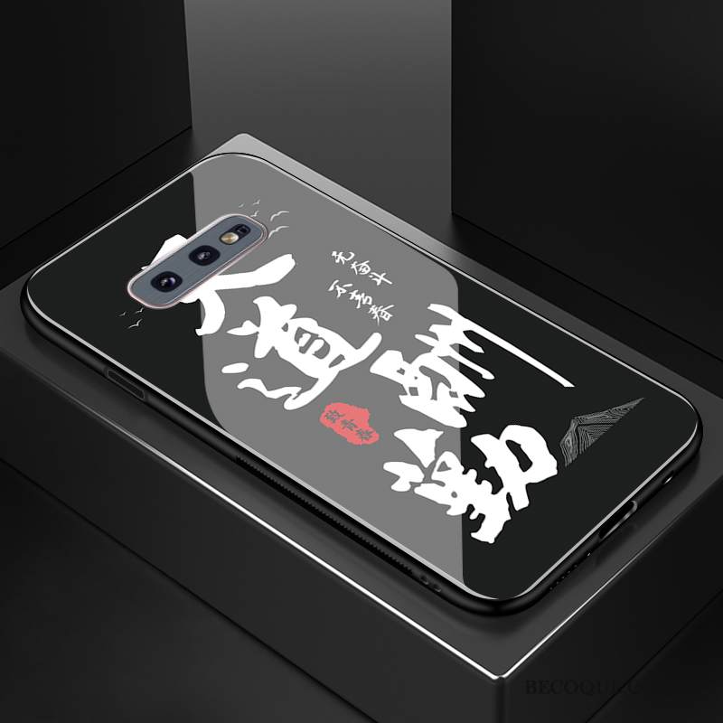 Kuori Samsung Galaxy S10e Luova Murtumaton Lasi, Kotelo Samsung Galaxy S10e Silikoni Musta Puhelimen Kuoret