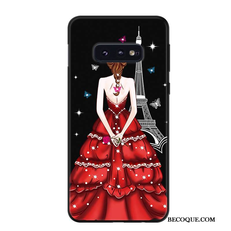 Kuori Samsung Galaxy S10e Pehmeä Neste Murtumaton Persoonallisuus, Kotelo Samsung Galaxy S10e Sarjakuva Musta Puhelimen Kuoret