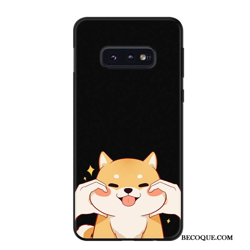 Kuori Samsung Galaxy S10e Pehmeä Neste Murtumaton Persoonallisuus, Kotelo Samsung Galaxy S10e Sarjakuva Musta Puhelimen Kuoret