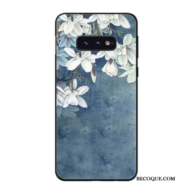 Kuori Samsung Galaxy S10e Sarjakuva Taide Trendi, Kotelo Samsung Galaxy S10e Suojaus Sininen Puhelimen Kuoret
