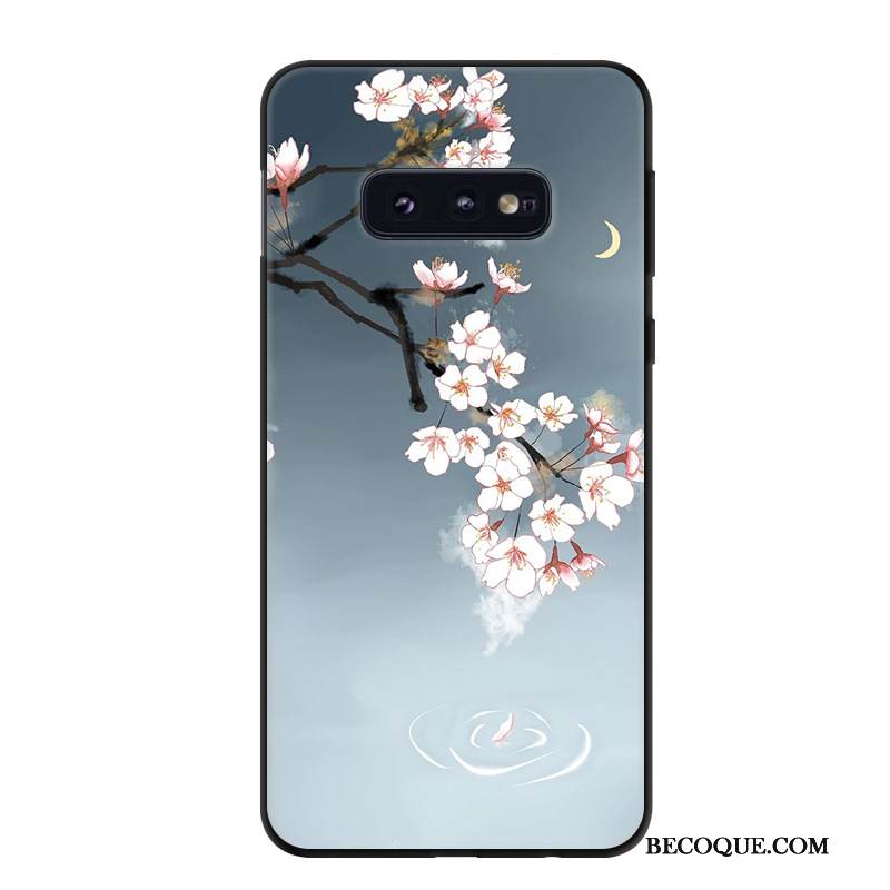 Kuori Samsung Galaxy S10e Sarjakuva Taide Trendi, Kotelo Samsung Galaxy S10e Suojaus Sininen Puhelimen Kuoret