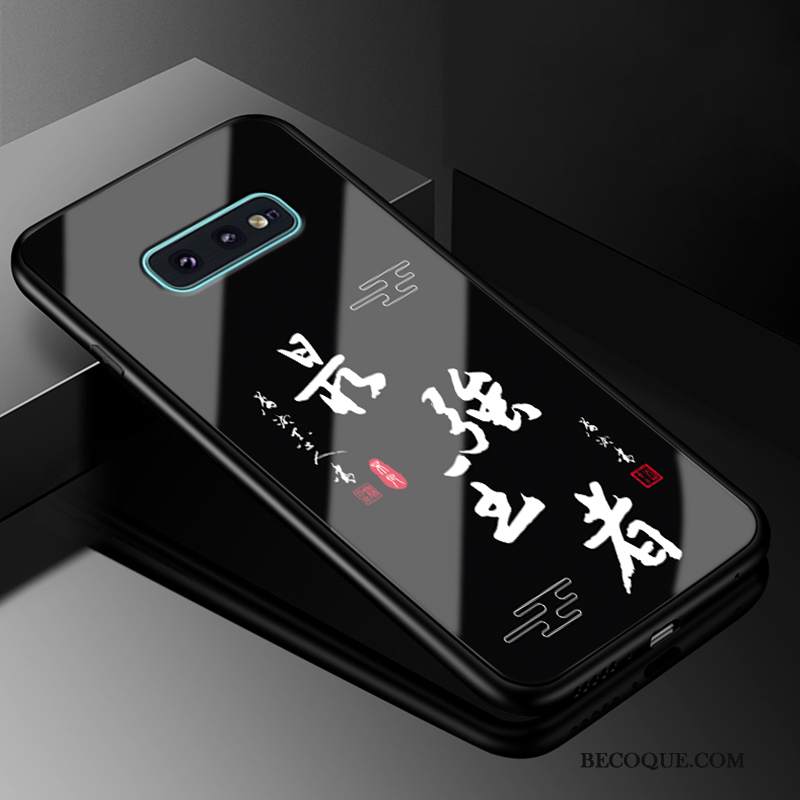 Kuori Samsung Galaxy S10e Silikoni Lasi Kova, Kotelo Samsung Galaxy S10e Laukut Persoonallisuus Murtumaton