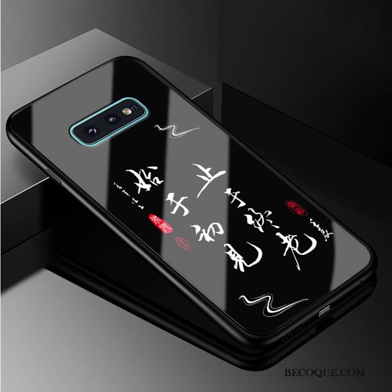 Kuori Samsung Galaxy S10e Silikoni Lasi Kova, Kotelo Samsung Galaxy S10e Laukut Persoonallisuus Murtumaton