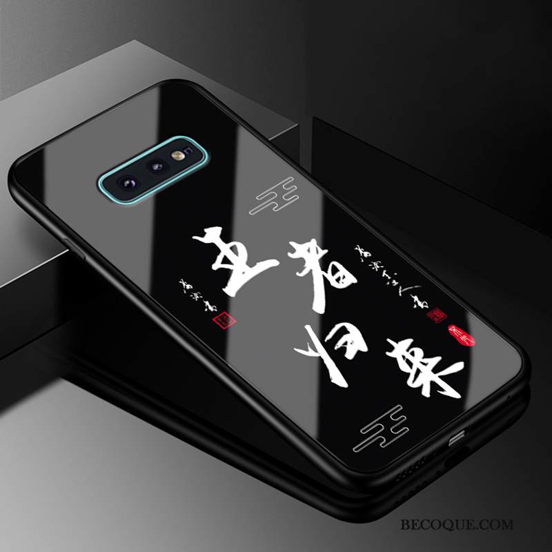 Kuori Samsung Galaxy S10e Silikoni Lasi Kova, Kotelo Samsung Galaxy S10e Laukut Persoonallisuus Murtumaton