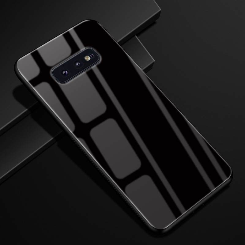 Kuori Samsung Galaxy S10e Suojaus Muokata Lasi, Kotelo Samsung Galaxy S10e Violetti Kiinteä Väri