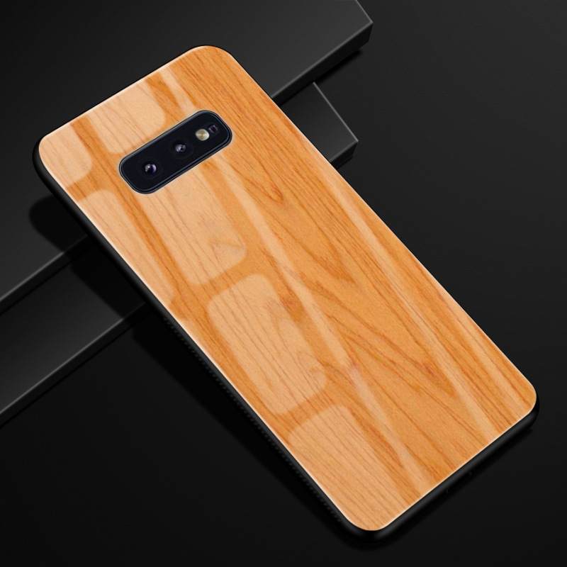 Kuori Samsung Galaxy S10e Suojaus Muokata Lasi, Kotelo Samsung Galaxy S10e Violetti Kiinteä Väri