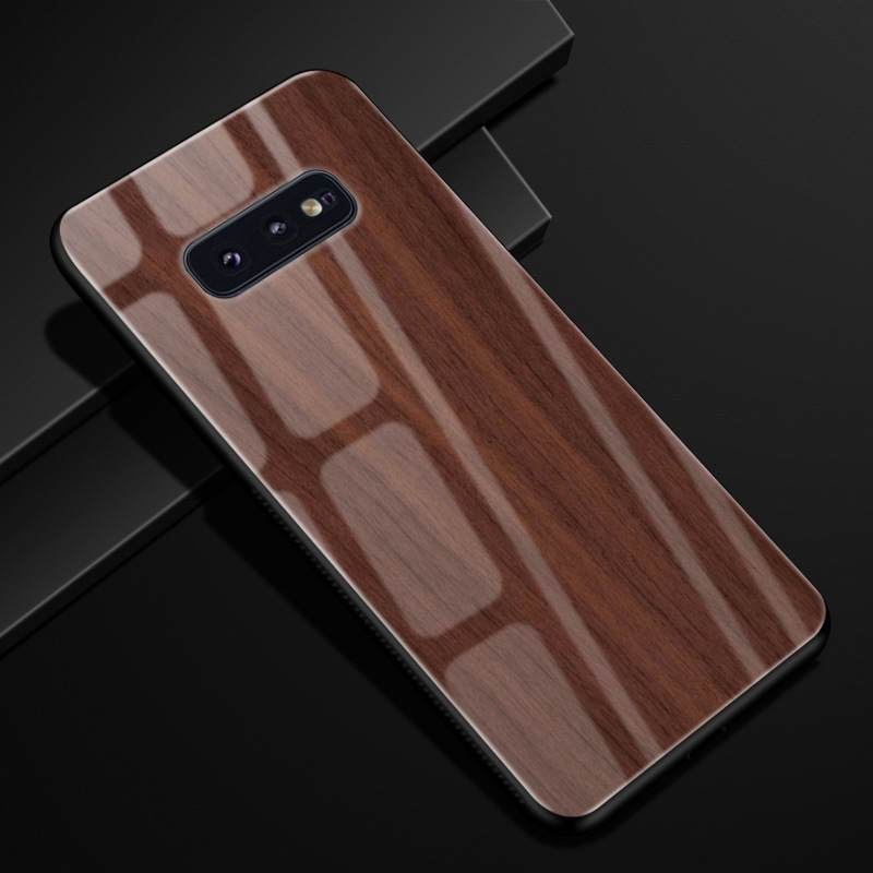 Kuori Samsung Galaxy S10e Suojaus Muokata Lasi, Kotelo Samsung Galaxy S10e Violetti Kiinteä Väri