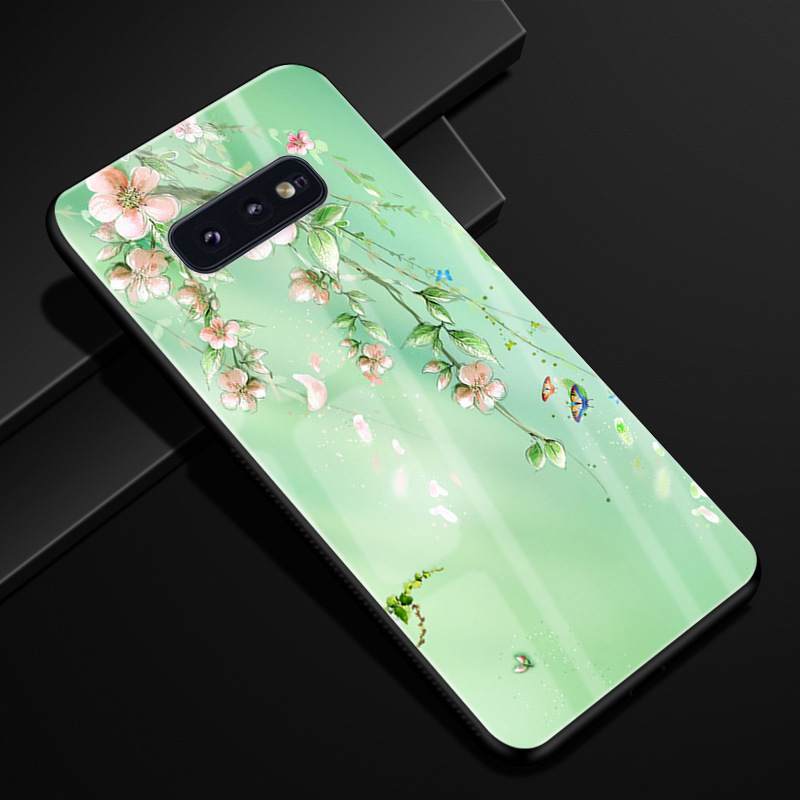 Kuori Samsung Galaxy S10e Suojaus Peili Puhelimen Kuoret, Kotelo Samsung Galaxy S10e Lasi Jauhe