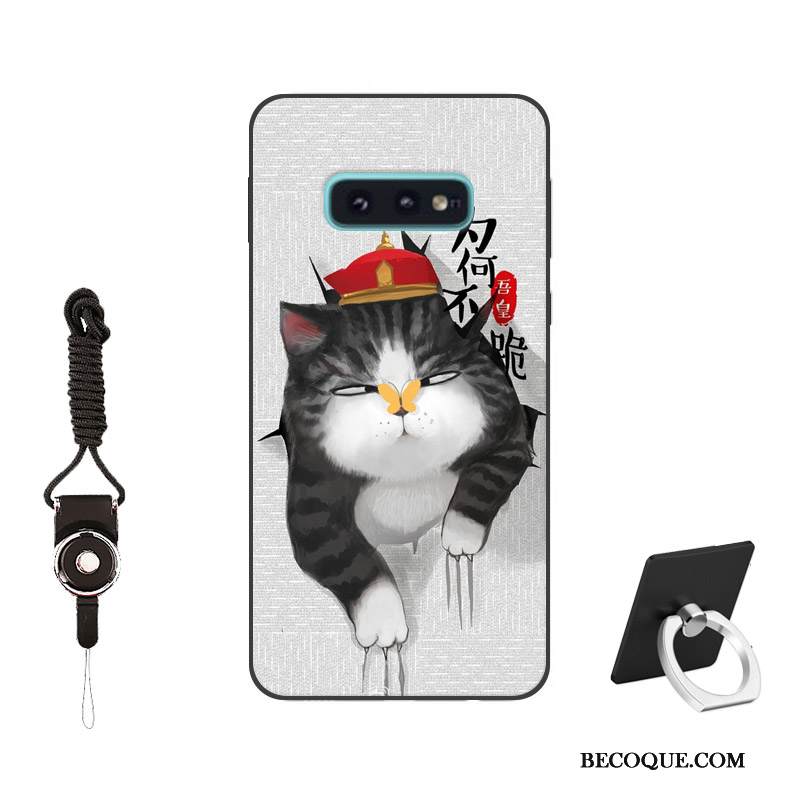 Kuori Samsung Galaxy S10e Suojaus Persoonallisuus Puhelimen Kuoret, Kotelo Samsung Galaxy S10e Pehmeä Neste Muokata Musta